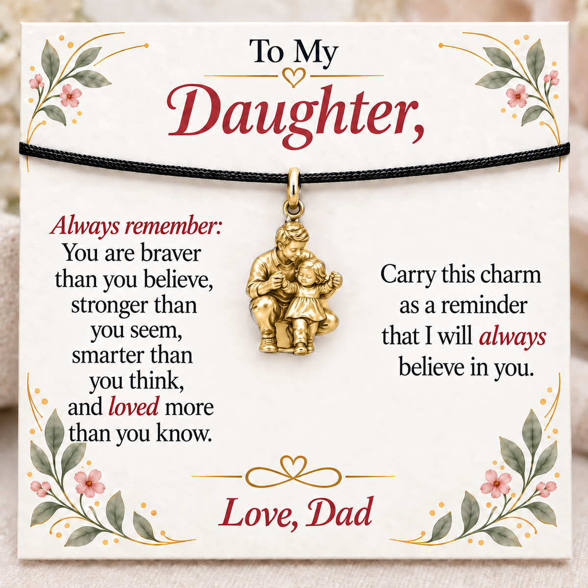 First Steps, Braver Than You Believe — Main image, gold finish