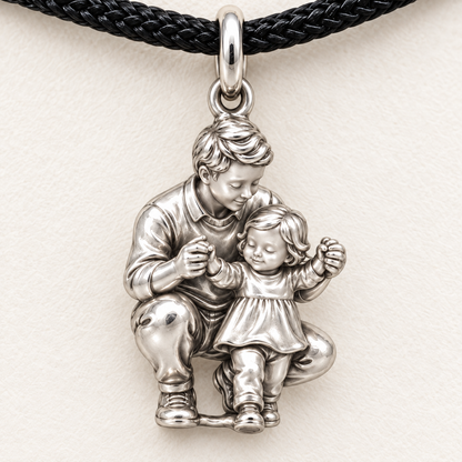 First Steps, Braver Than You Believe — Macro detail, silver finish