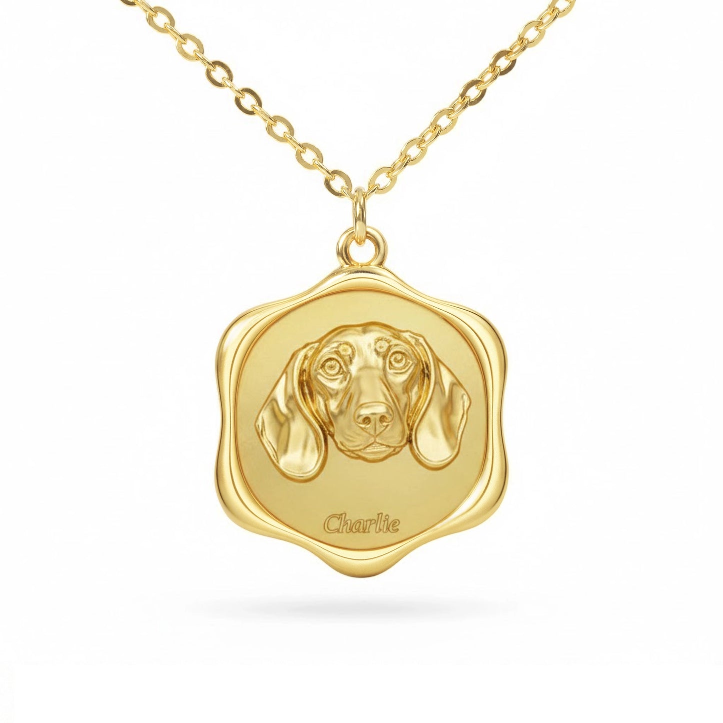 Soulyshine Dachshund Precious Paw - Upload Pet Portrait Photo Necklace