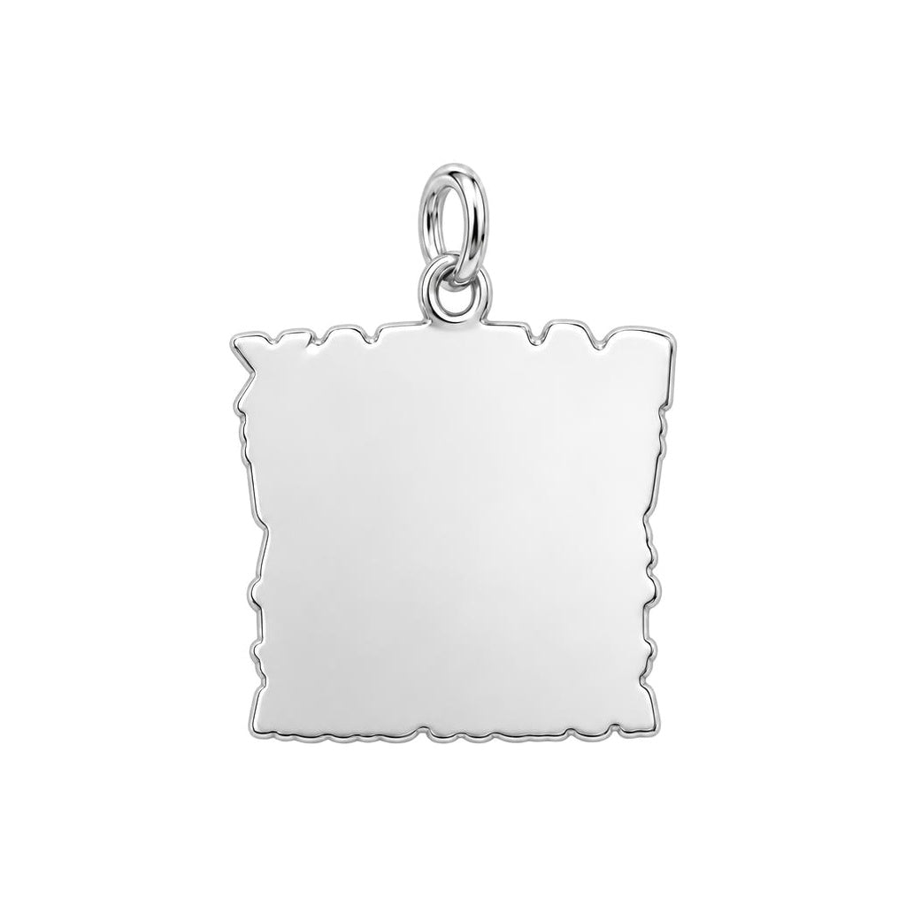 Dad Tax Funny Food Charm Bracelet – Personalized Dad Gift – back of the charm, engraving area
