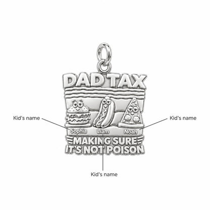Dad Tax Funny Food Charm Bracelet – Personalized Dad Gift – personalization guide
