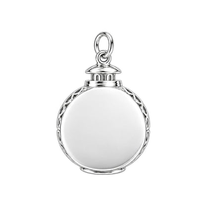 Daisy’s Cozy Winter Lantern Huggie Charm Earrings – back of the charm, engraving area