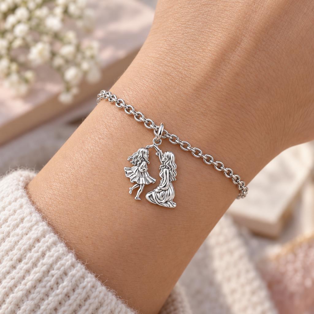 Dancing Together Charm Bracelet Set – worn / in use