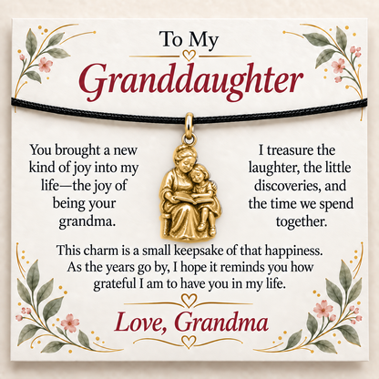 Grandma's Storytime Charm: Our Little Moments of Joy — Main image, gold finish