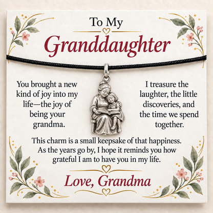 Grandma's Storytime Charm: Our Little Moments of Joy — Main image, silver finish