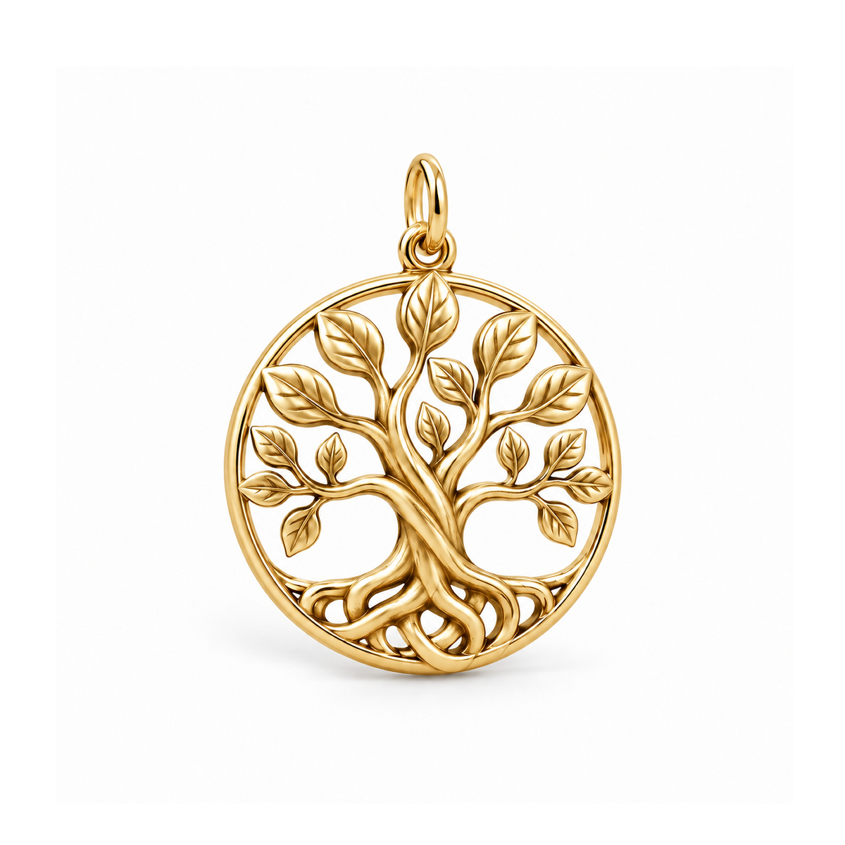 Deep Roots Family Tree Charm — Gold | charm-topics-remaining-444-2026-09-14 | topic-142