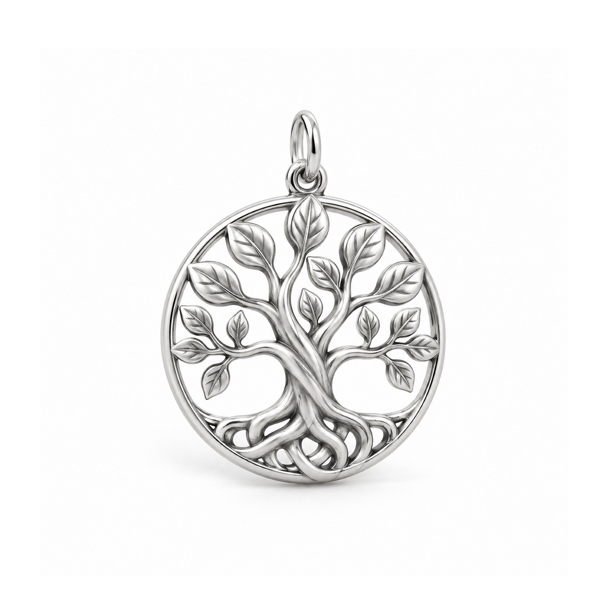 Deep Roots Family Tree Charm — Silver | charm-topics-remaining-444-2026-09-14 | topic-142