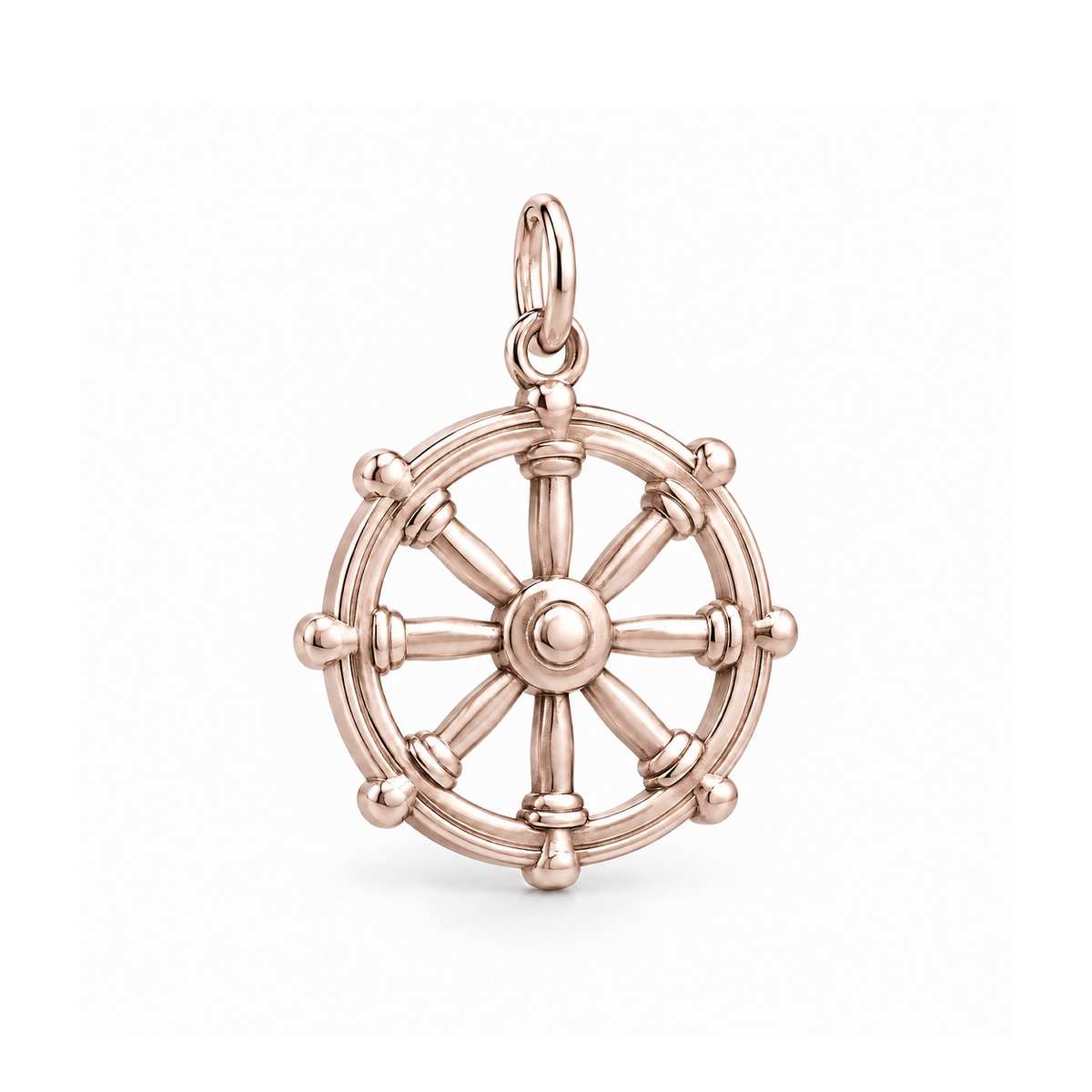 Dharma Wheel Charm — Rose Gold | charm-topics-remaining-444-2026-09-14 | topic-392