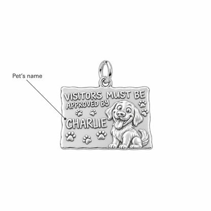 Dog Approved Visitor Charm Bracelet – Personalized Dog Mom Gift – personalization guide
