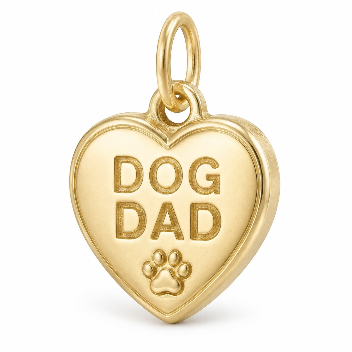 Always Family - Dog Dad Charm - Gold