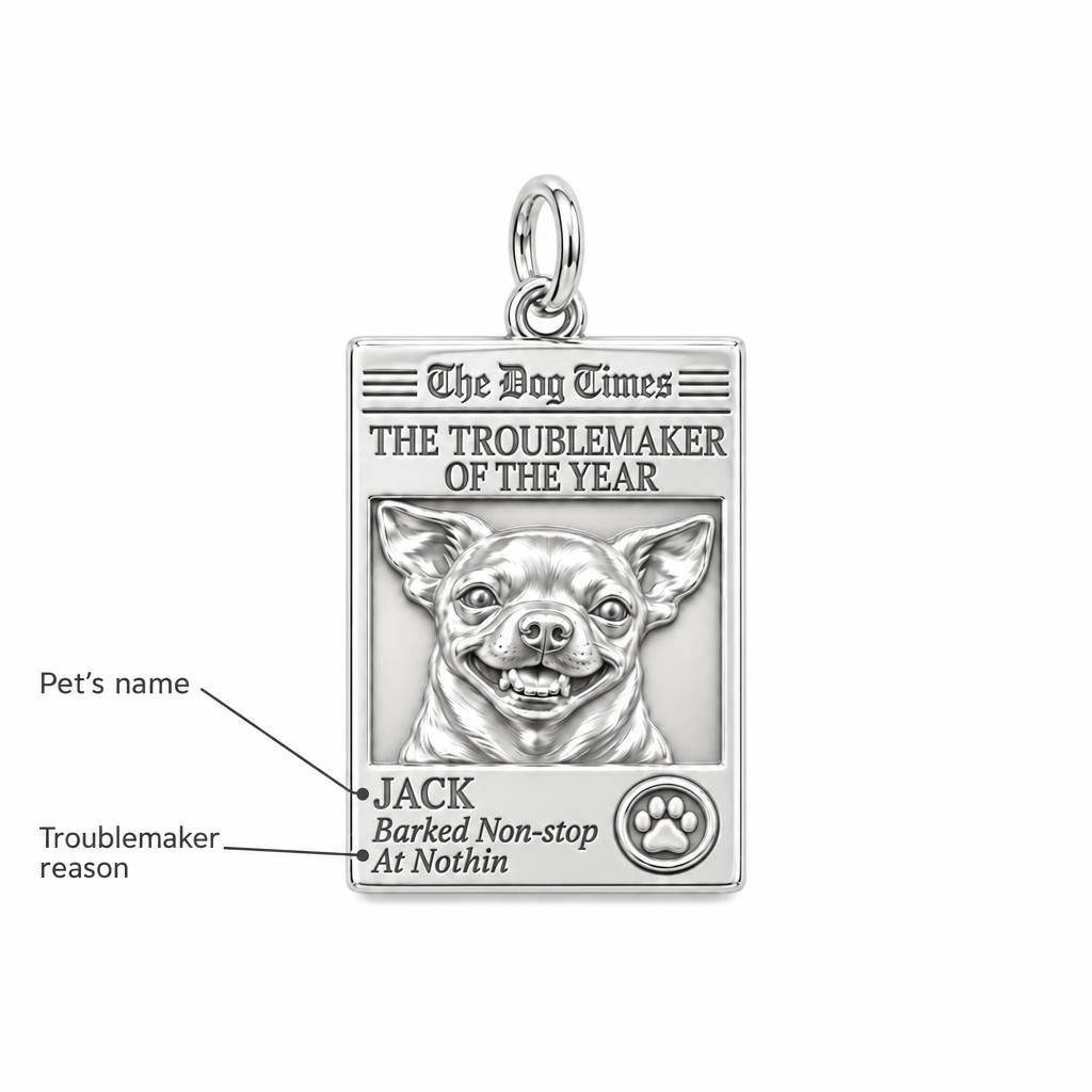 Dog Times Troublemaker Charm Bracelet – Personalized Dog Mom Gift – personalization guide