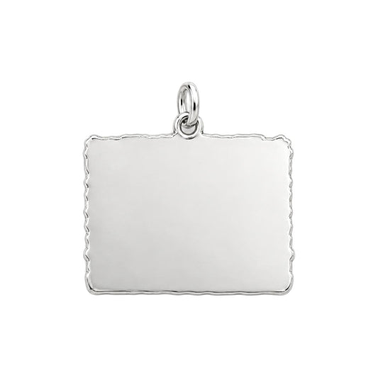 Dog Treats and Cocktails Charm Bracelet – Personalized Couple Gift – back of the charm, engraving area