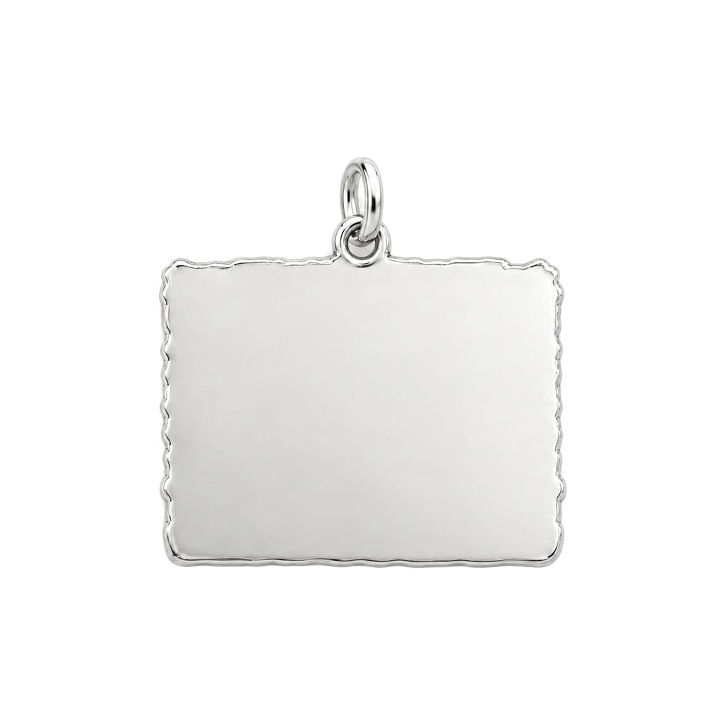 Dog Treats and Cocktails Charm Bracelet – Personalized Couple Gift – back of the charm, engraving area