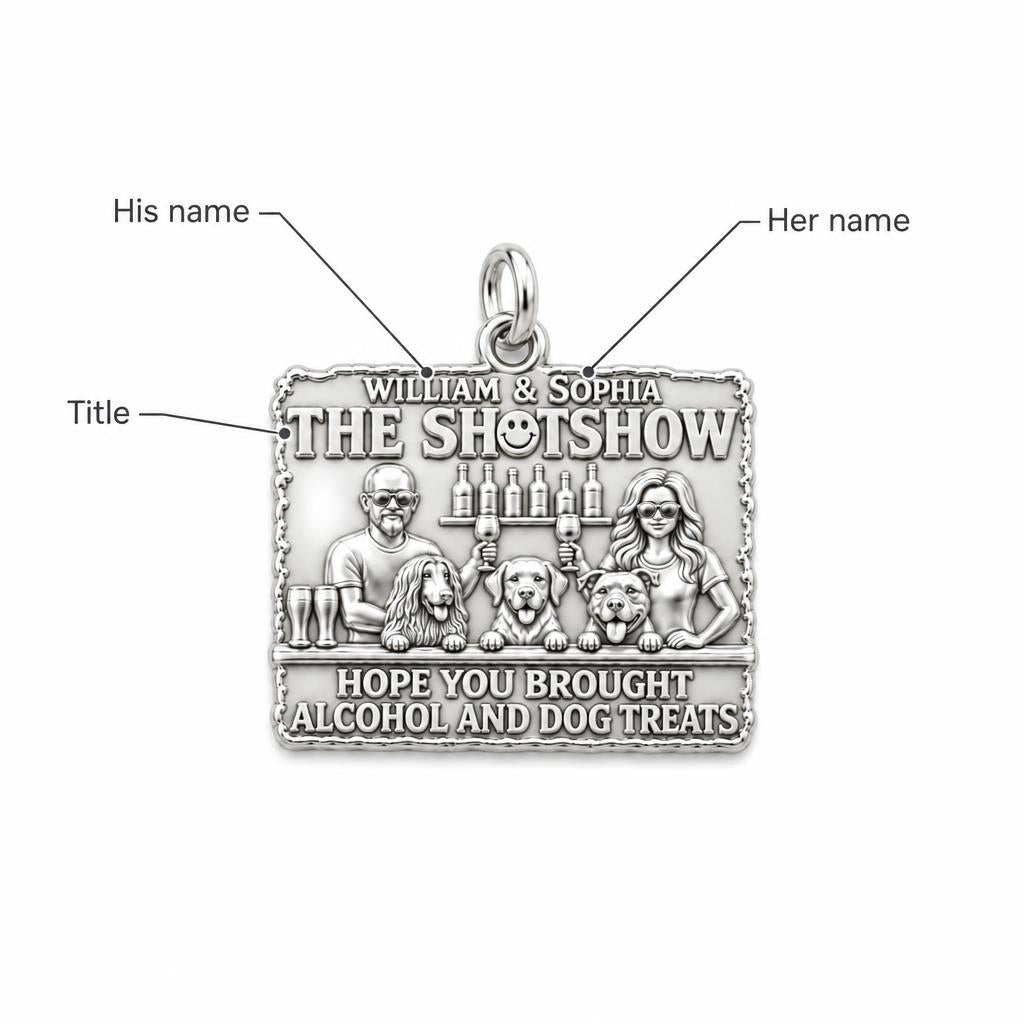 Dog Treats and Cocktails Charm Bracelet – Personalized Couple Gift – personalization guide