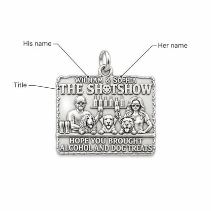 Dog Treats and Cocktails Charm Bracelet – Personalized Couple Gift – personalization guide