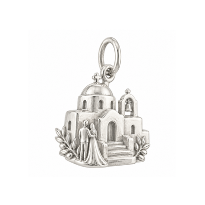 Domed Church Charm — Silver — 50-works-silver-20260916-175
