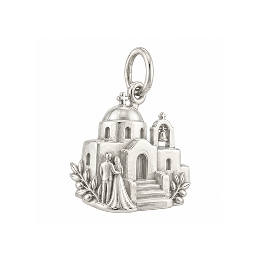 Domed Church Charm — Silver — 50-works-silver-20260916-175