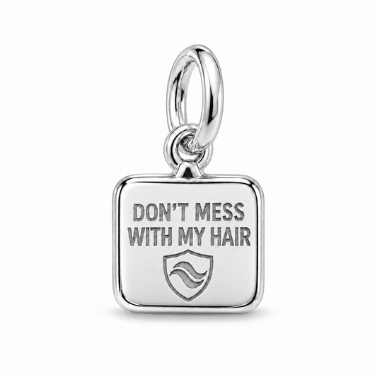 Don't Mess With My Hair Dangle Charm | Silver | sha256:6d2becd2d1e5c36a08d17f8f13e287b8fe8ed89cfece2bd91be6adfa1c89b769