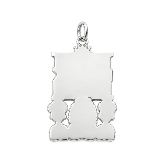 Dope Black Mom Charm Bracelet – Personalized Mom Gift – back of the charm, engraving area