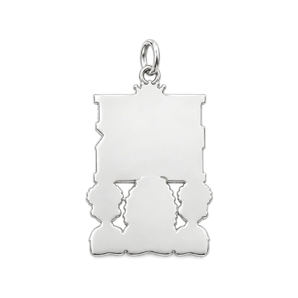 Dope Black Mom Charm Bracelet Set – back of the charm, engraving area