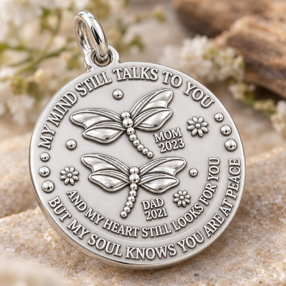 Dragonfly Remembrance Charm Bracelet – Personalized Memorial Gift – macro detail of the charm