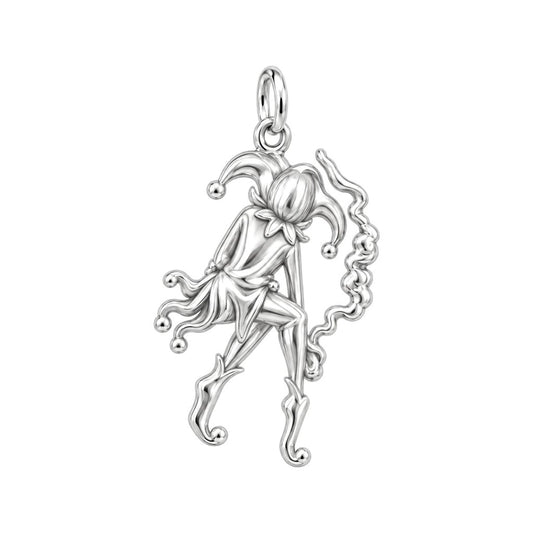 Dreaming Jester Charm Bracelet – Personalized Creative Gift – back of the charm, engraving area