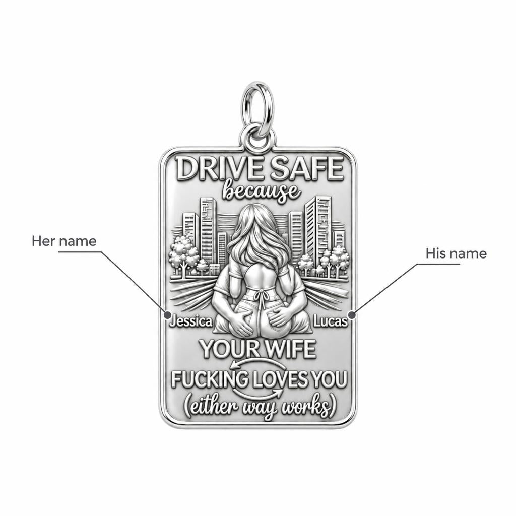 Drive Safe Love You Charm Bracelet – Personalized Couple Gift – personalization guide