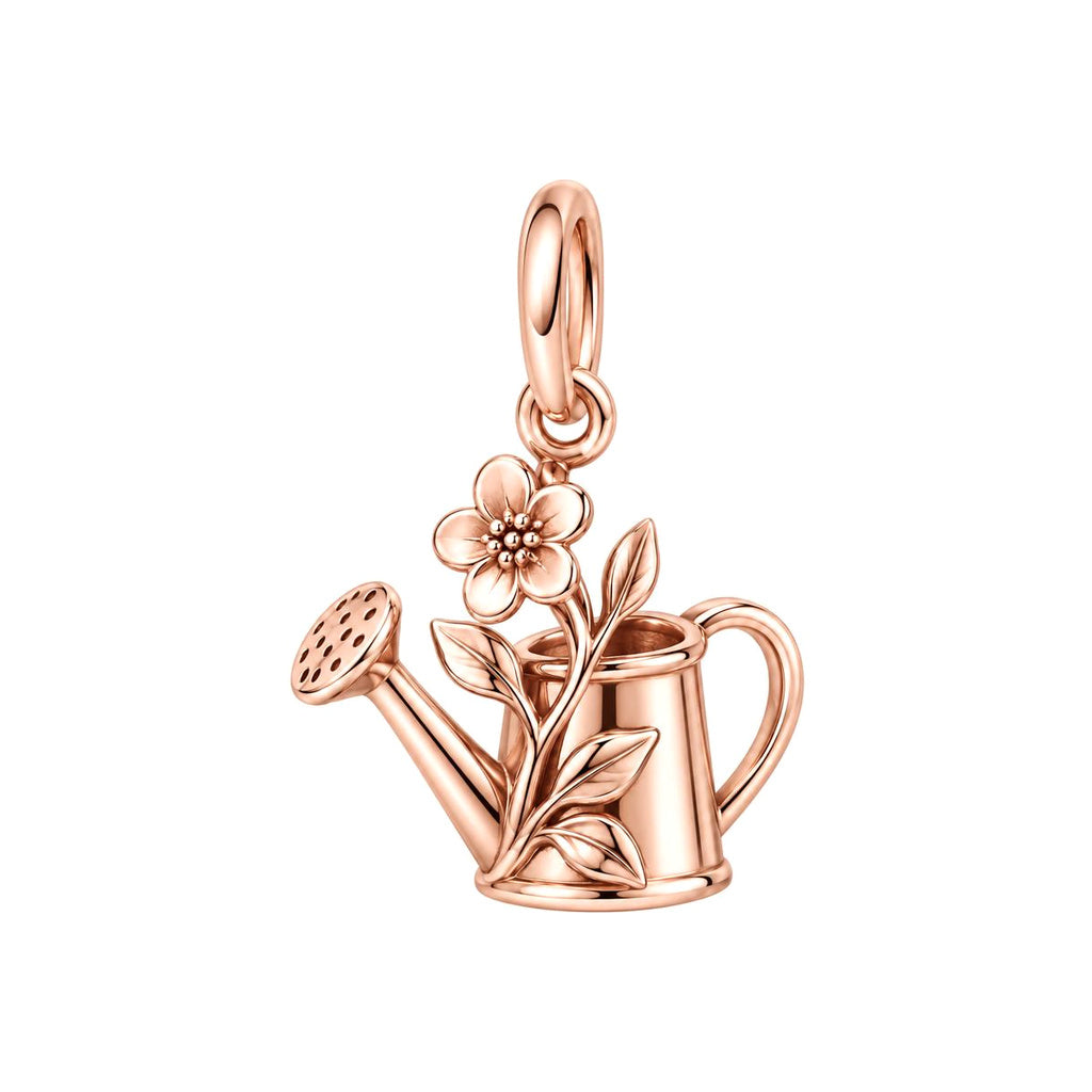 Drops of Spring Watering Can Charm and Polyester Cord Bracelet Set