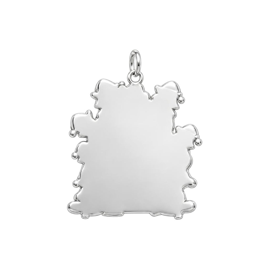 Dumpster Fire Team Charm Bracelet – Personalized Coworker Gift – back of the charm, engraving area