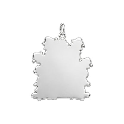 Dumpster Fire Team Charm Bracelet – Personalized Coworker Gift – back of the charm, engraving area