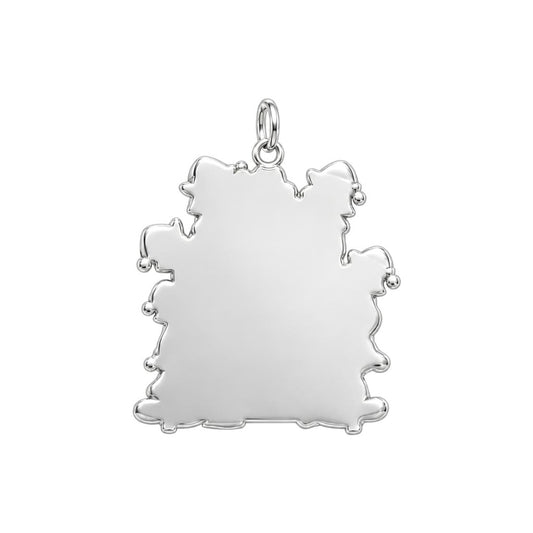 Dumpster Fire Team Charm Bracelet – Personalized Coworker Gift – back of the charm, engraving area