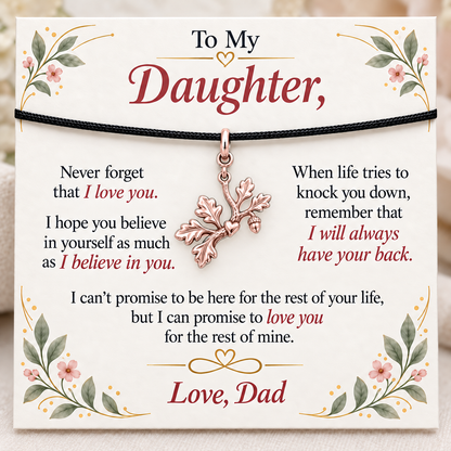 Rooted in Dad’s Love, Growing Strong — Main image, rose gold finish