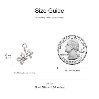 Rooted in Dad’s Love, Growing Strong — Size guide, 13 mm body and 16 cm cord