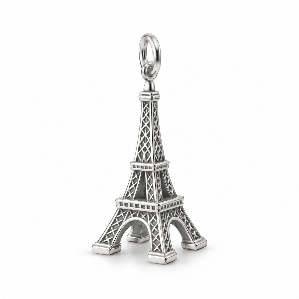 Eiffel Tower Charm — Silver | charm-topics-remaining-444-2026-09-14 | topic-099