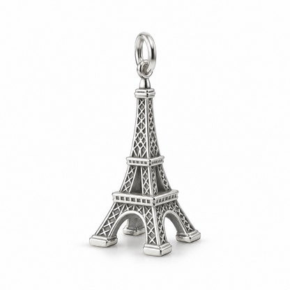 Eiffel Tower Charm — Silver | charm-topics-remaining-444-2026-09-14 | topic-099
