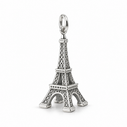 Eiffel Tower Charm — Silver | charm-topics-remaining-444-2026-09-14 | topic-099