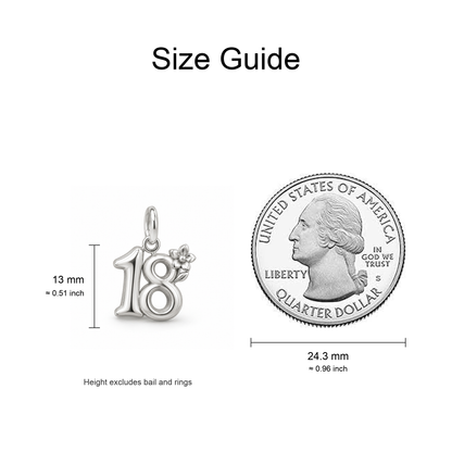 Eighteenth Birthday Bloom Charm — Size Guide | charm-topics-remaining-444-2026-09-14 | topic-255