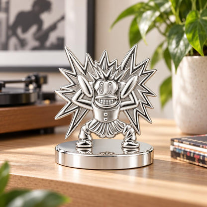Electric Joy Monkey Keepsake Plaque – worn / in use