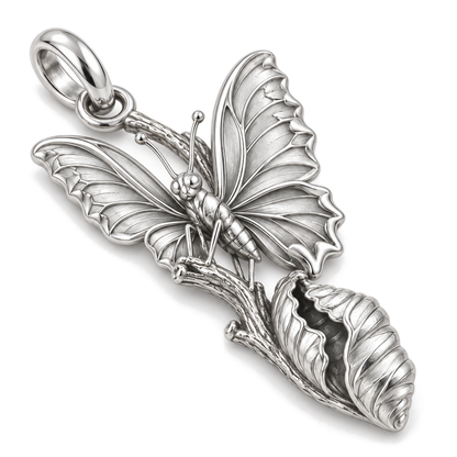 Emerging Butterfly Charm — Silver Super Macro | charm-topics-remaining-444-2026-09-14 | topic-033