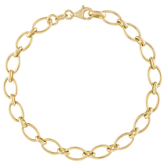 Emily Charm Bracelet — gold finish product image