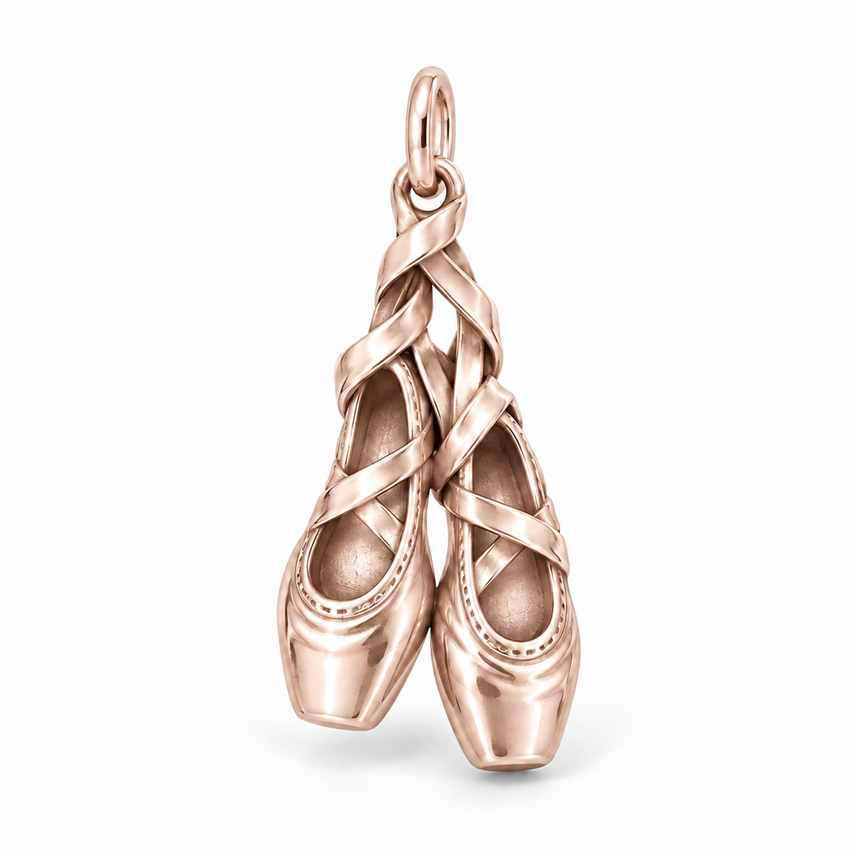 En Pointe Ballet Shoes Charm — Rose Gold | charm-topics-remaining-444-2026-09-14 | topic-238