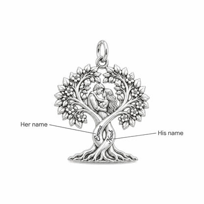Entwined Roots of Love Charm Bracelet – Personalized Couple Gift – personalization guide