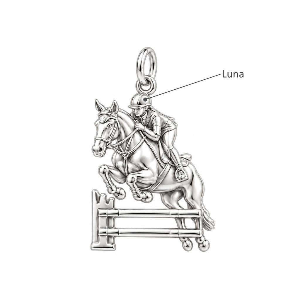 Equestrian Leap Charm Bracelet – Personalized Horse Lover Gift – personalization guide