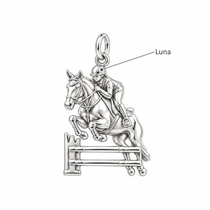 Equestrian Leap Charm Bracelet – Personalized Horse Lover Gift – personalization guide