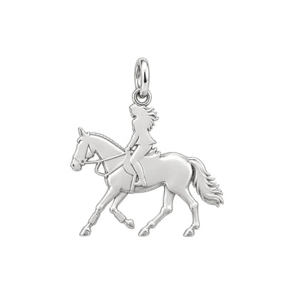 Equestrian Spirit Keepsake Plaque – back of the charm, engraving area