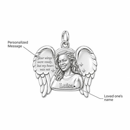Eternal Angel Wings Charm Bracelet – Personalized Memorial Gift – personalization guide