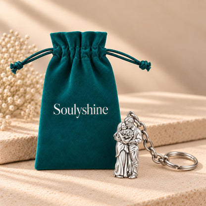 Eternal Couple Bouquet Charm Keychain – Soulyshine velvet gift pouch