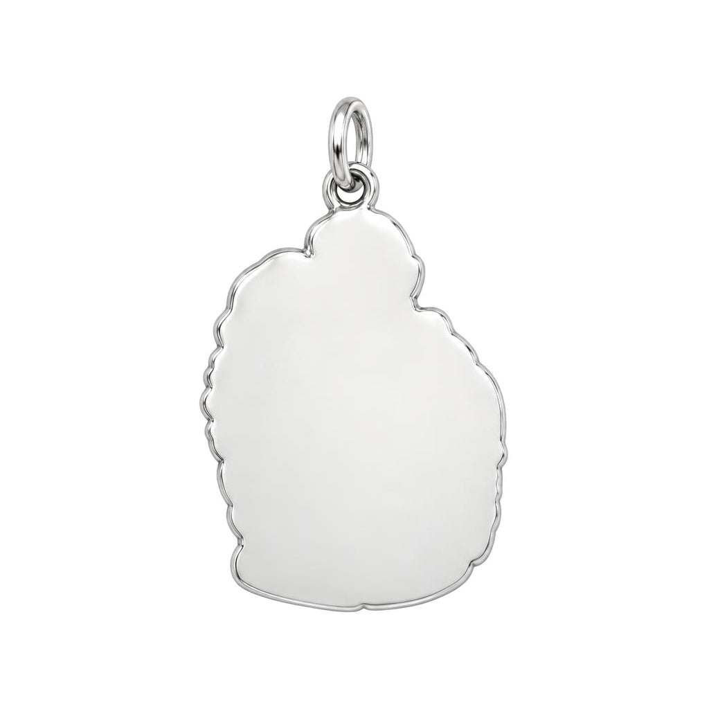 Eternal Embrace Photo Charm Bracelet Set – back of the charm, engraving area