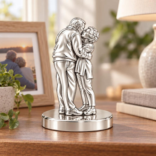 Eternal Embrace Photo Keepsake Plaque – worn / in use