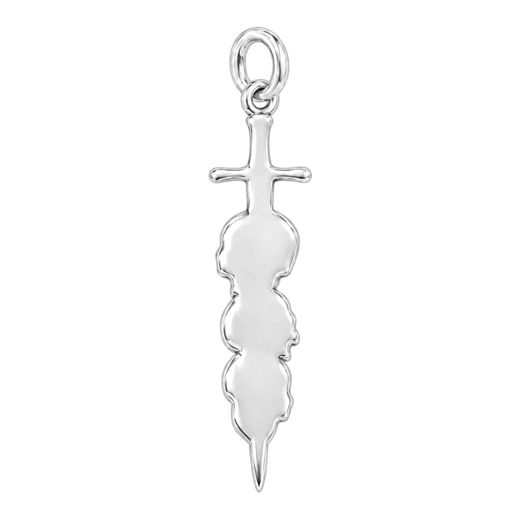 Eternal Guardian Sword Charm Bracelet Set – back of the charm, engraving area